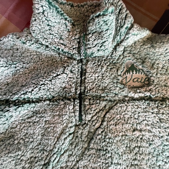 Boxer-craft Green Sherpa Pull Over Jacket - Picture 2 of 4